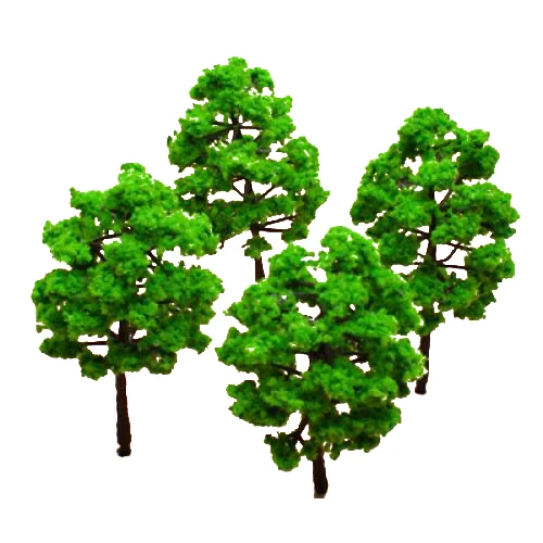10 Pcs Model Tree Train Set Plastic Trunks Scenery Landscape Layout HO N