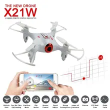SYMA x21w Mini Дрон с камерой Wi-Fi FPV-системы 720 P HD 2.4 ГГц 4ch 6 оси вертолет Drone высота Удержание RTF Радиоуправляемые игрушки