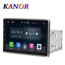 Kanor Android 6.0 1024*600 Octa core 2 г 10.1 дюймов двухместный 2 дин GPS DVD плеер Bluetooth stereo Sat Nav RDS WI-FI мультимедиа