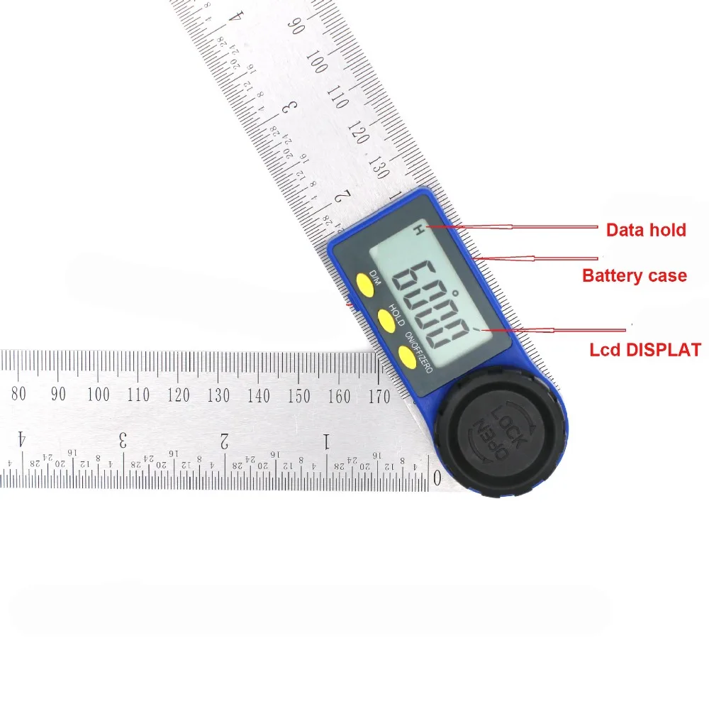 200 мм Цифровой Угол Правитель угломер нержавеющая сталь Инклинометр Гониометр электронный угол измерения инструмент