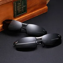 2017 caliente de Alta calidad de diseñador de la marca gafas de Sol Polarizadas de Los Hombres clásicos de la moda marco cuadrado de conducción de Viaje gafas de sol hombre