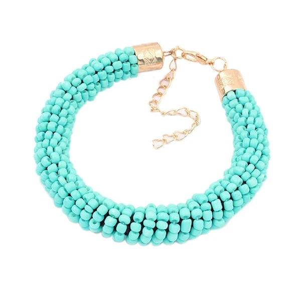 Fashion New Women Bracelet Cylinder Shaped Mini Beads Hand Chain Bracelet