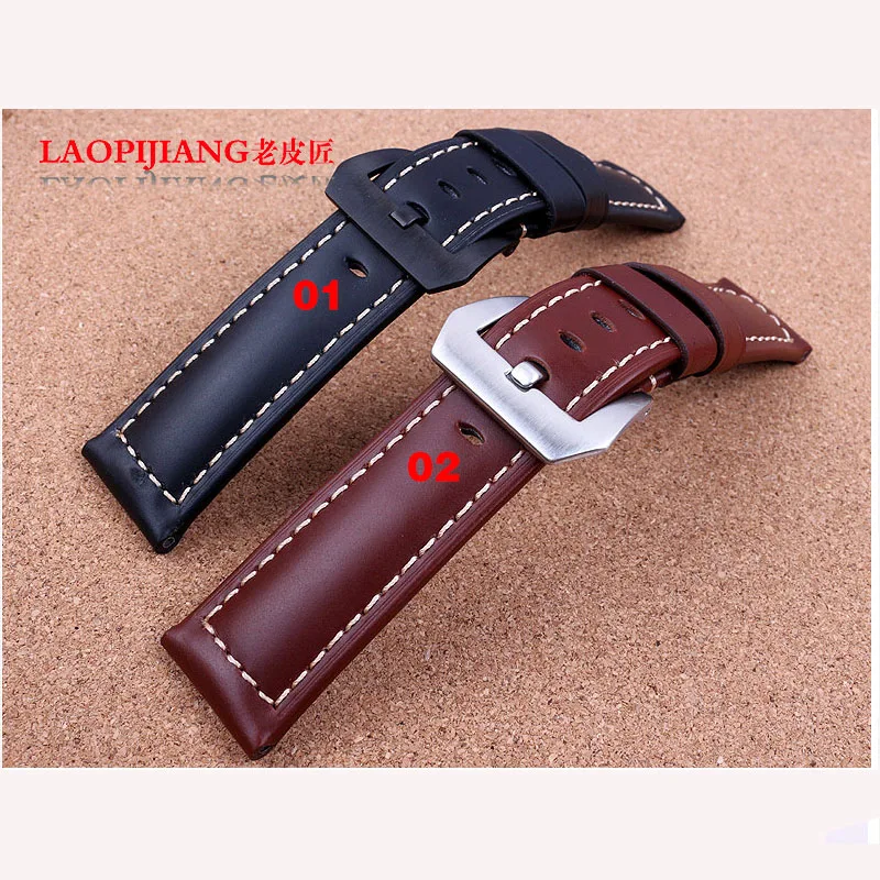 Laopijiang Leather strap male fashion watches accessories 24mm Fit PAM111