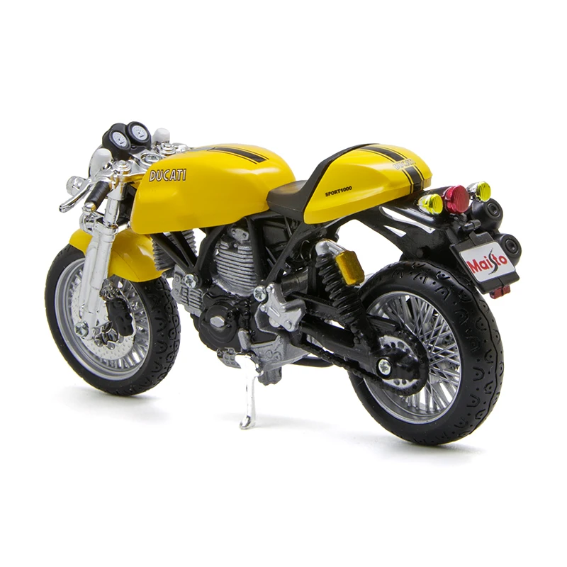 Модели мотоциклов Maisto 1:18 Ducati SPORT 1000 Литые пластиковые миниатюрные Гоночные
