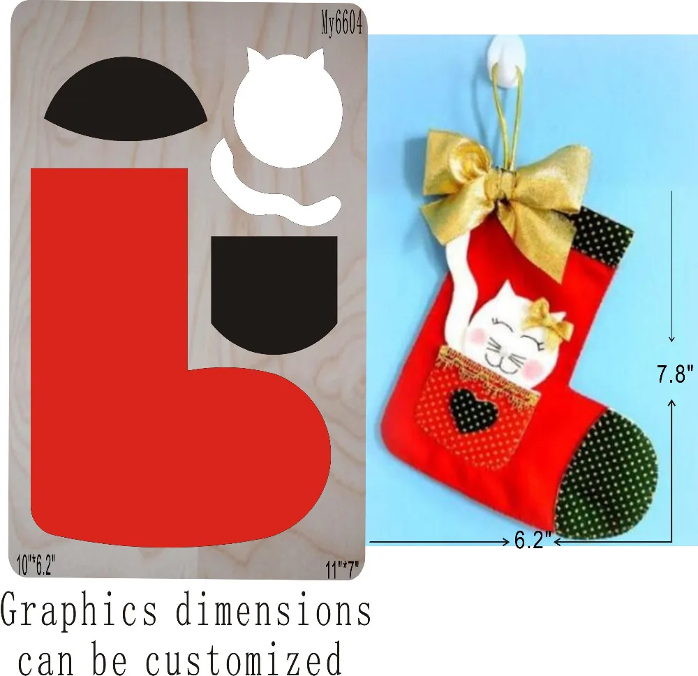 Christmas Stockings die cutting & Wooden dies fit /// Scrabooking in