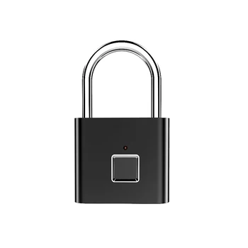 

USB Rechargeable Smart Keyless Fingerprint Electric Lock IP65 Waterproof Anti-Theft Security Padlock Door Luggage Lock