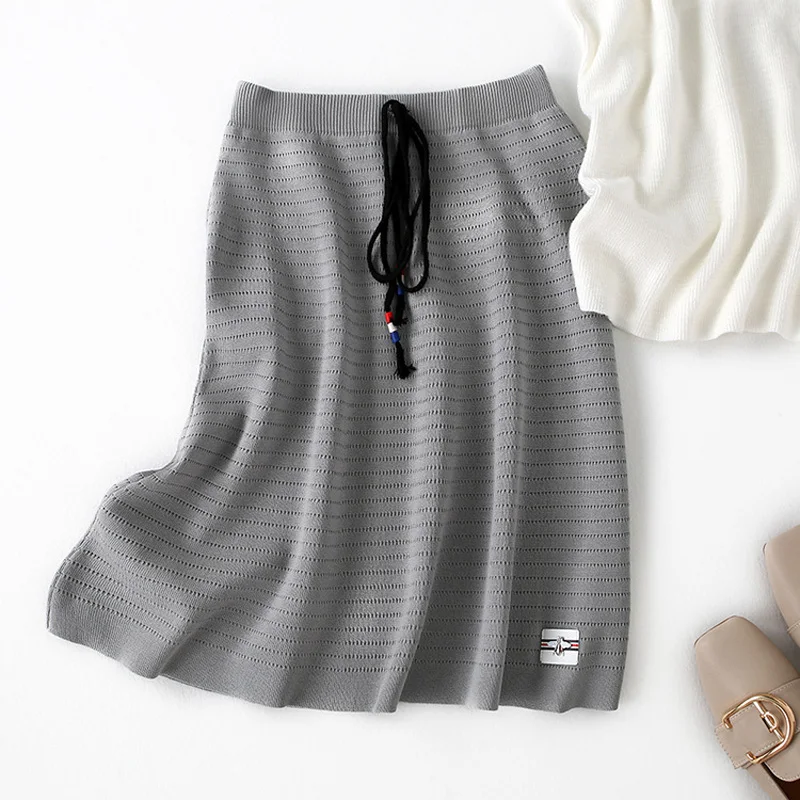 Calle Vendaje Hueco De La Colores Estilo green Vestido Las Diseño Mujeres Casual Color Oficina Black 3 Z881 gray Cortas Sólido Simple Faldas qZ5XTxS0