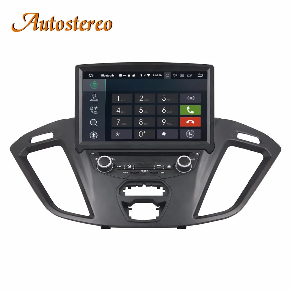 Perfect Autostereo Android 8 4+32G Car DVD Player GPS navigation For Ford Transit Custom 2016 headunit multimedia player tape recorder 4