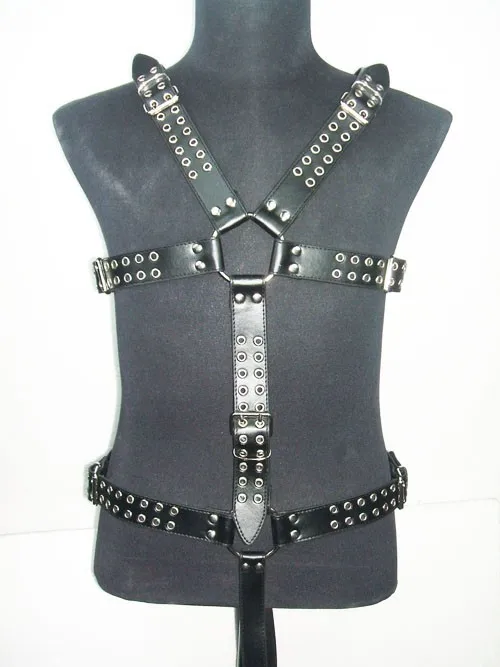B/D SM Sex Toys For Man Male Sexy Cosplay Bondage Restraints PU Leather Slave Strap Full Body Harness Rope | Интимные товары