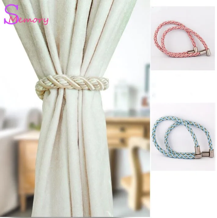 2PCS colorful Curtains Tieback Holder Curtains Buckle Clips