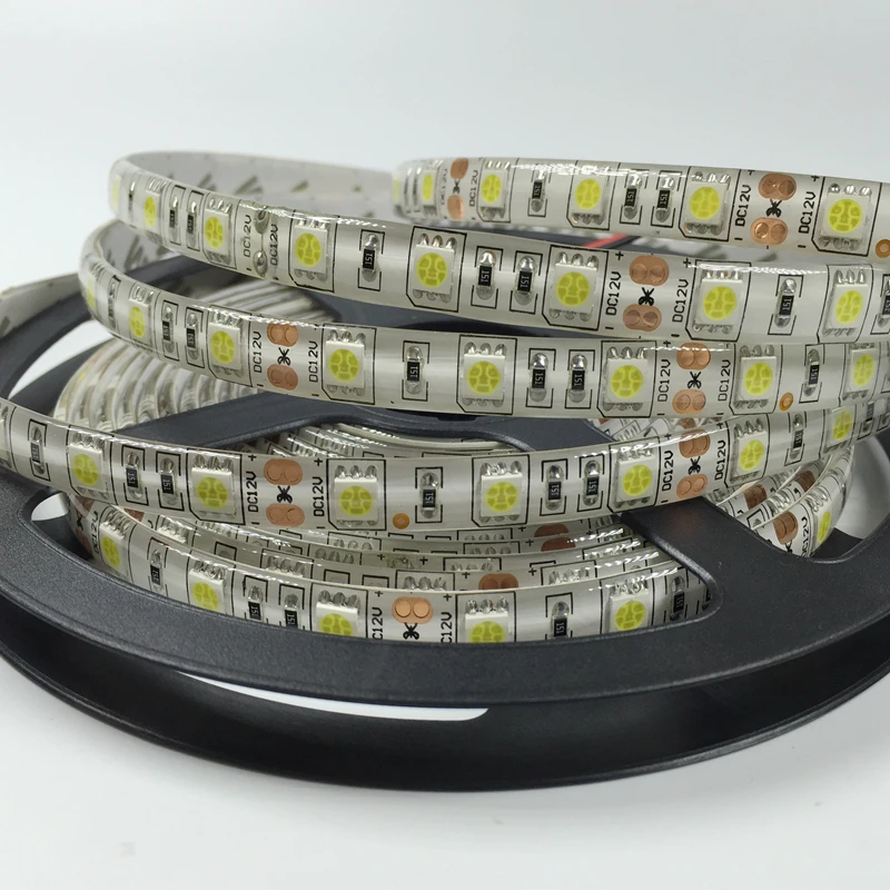 

LED Strip light 5050 SMD 300LEDS 5m/ Roll 12V 72W Waterproof Strip Light Flexible for home decoration Wholesale