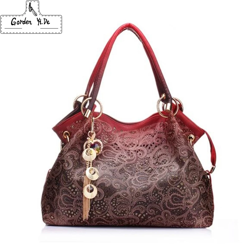 

Gorden Yi De Brand 2019 women messenger bags beautiful Women Handbag fashion printing Flowers bag sweet women bag