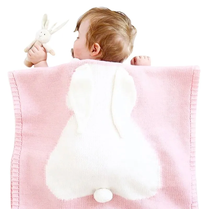 Прекрасный ребенок Одеяла кролик крюк новорожденных Одеяло дети персонализированные хлопок Постельные принадлежности чехол сестры Sofie