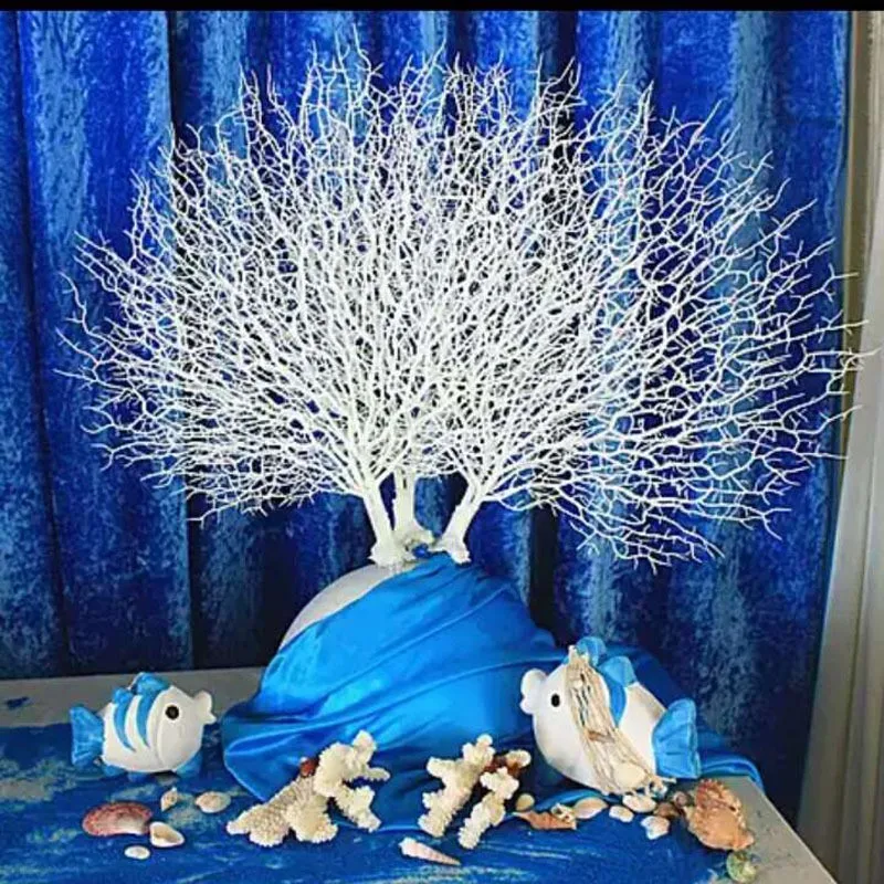 

1PC Artificial Peacock Coral Branches Simulation Branches Adornment Photography Props Garden Room Home Decoration 35