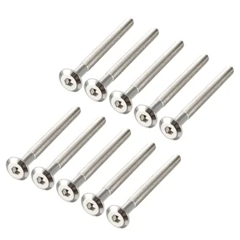 

Uxcell New Hot 10pcs M6 Thread Hex Socket Head Screws Carbon Steel Furniture Bolts Long 30mm 35mm 40mm 45mm 50mm 60mm 70mm 80mm