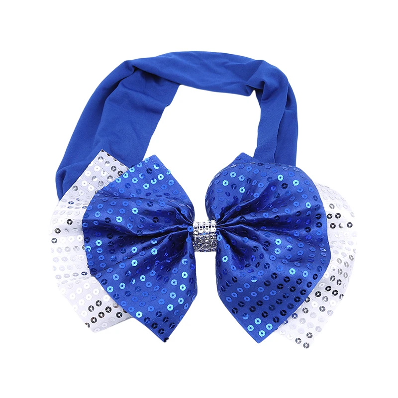 Royal blue 10 шт./лот галстук-бабочка блесток стул пояс для свадебной вечеринки эластичная повязка из спандекса украшения на день рождения - Цвет: Royal blue