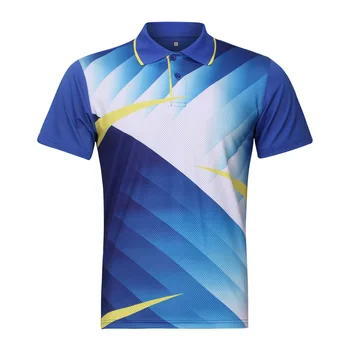 

Quick Dry Badminton Sports Shirt Tops Breathable High-end Competitive Level Men tennis T-Shirts team short sleeve men T Shirts