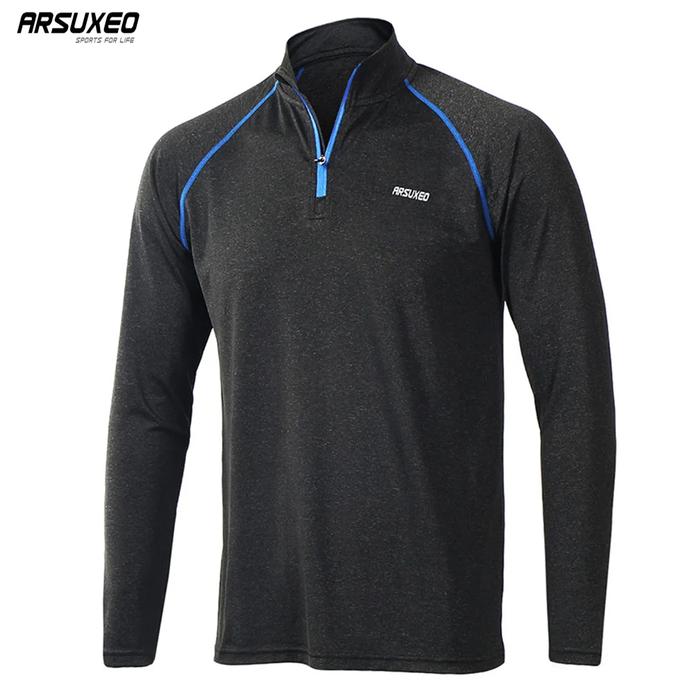 ARSUXEO Men's Running T Shirts Tee Active Long Sleeves Quick Dry Training Jersey Sports Clothing Workout GYM Shirt M17T1 ARSUXEO Men's Running T Shirts Tee Active Long Sleeves Quick Dry Training Jersey Sports Clothing Workout GYM Shirt M17T1