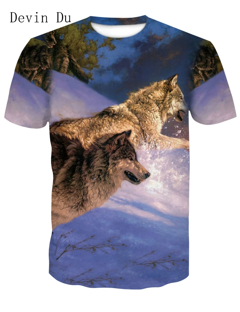 Devin Du 2018 Newest Harajuku Wolf 3D Print Cool T-shirt Men/Women Short Sleeve Summer Tops Tees T shirt Fashion M-4XL Devin Du 2018 Newest Harajuku Wolf 3D Print Cool T-shirt Men/Women Short Sleeve Summer Tops Tees T shirt Fashion M-4XL