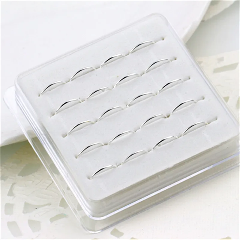 

20pcs 925 Sterling Silver Rounded Women Nose Ring Fashion Personality Nose Nail & Nose Rings Both Men and Bijoux Jewelry Gift