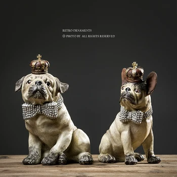 

Fighting Dog Ornaments Model French Bulldog Simulation Dog Decorations Company Office Opening Gifts