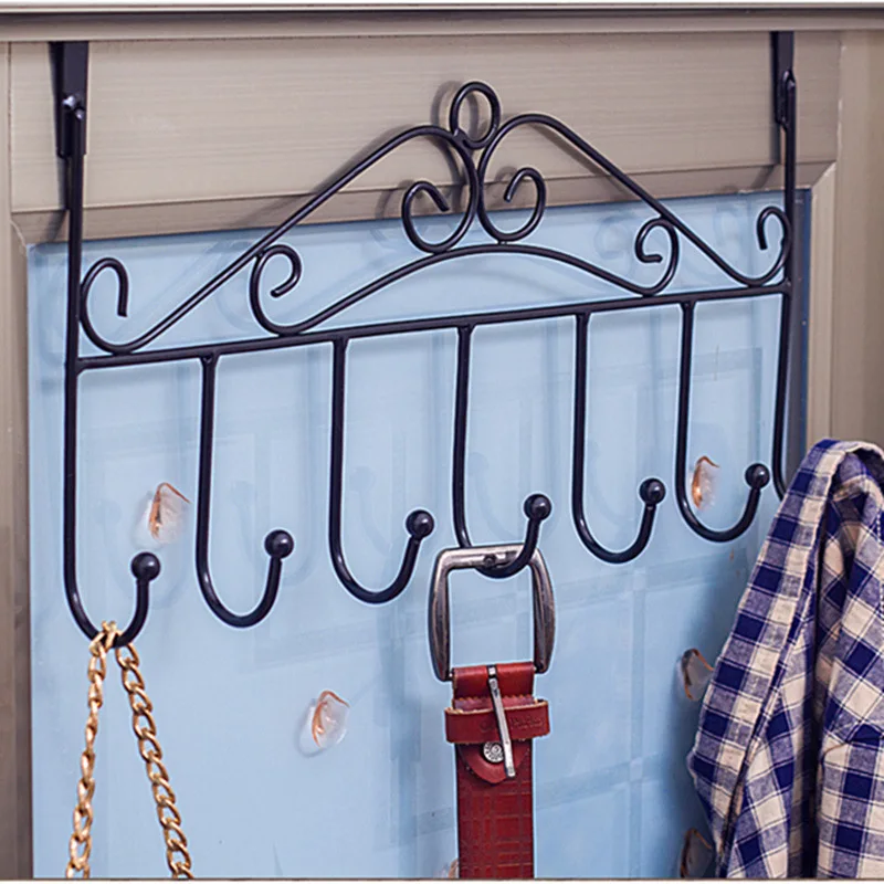 

Door hook shelf rack wall hanger bathroom seamless nail-free door hanger door back type clothes coat hook