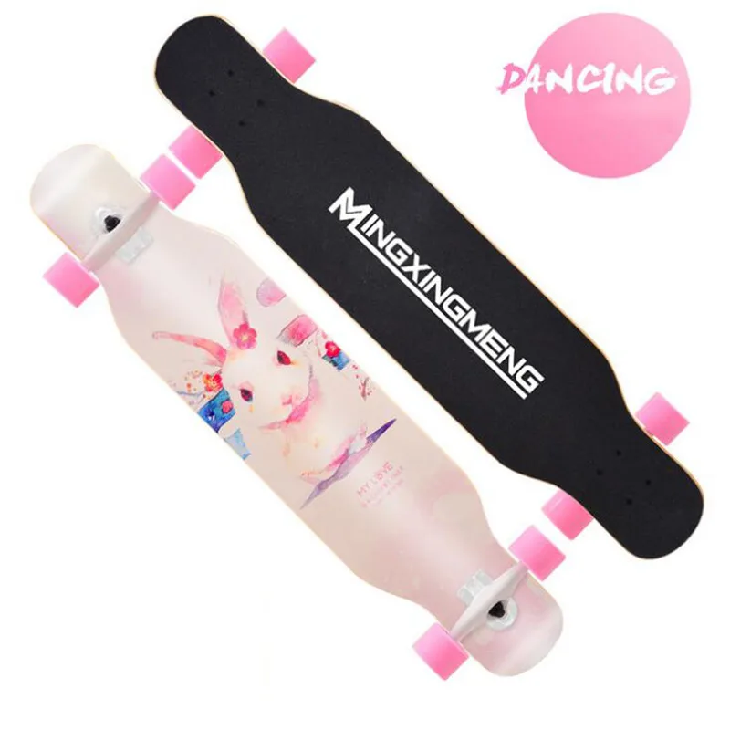 4 ruedas de arce completa Skate bailando Longboard cubierta cuesta abajo deriva carretera calle Skate tabla Tabla para jóvenes adultos - 6