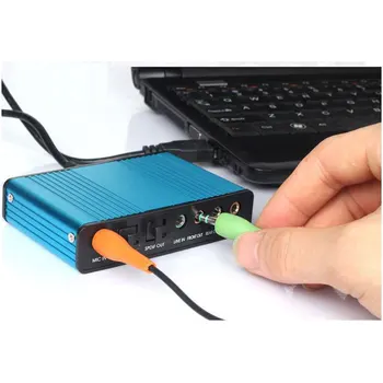 

External USB 2.0 Sound Card 6 Channel S PDIF 5.1 Optical Audio Surround Sound Card Converter for PC Laptop