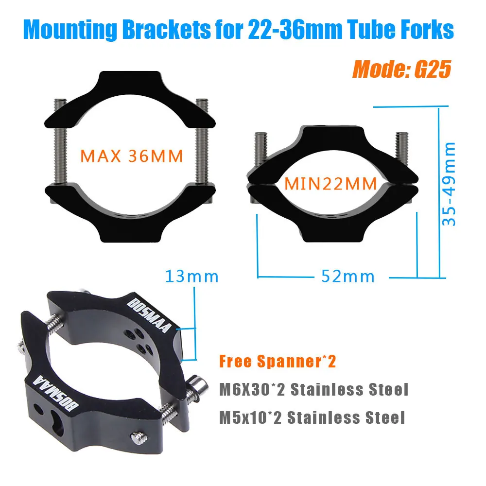 1 шт. кронштейн для передней фары мотоцикла BOSMAA G25/G26|brackets for lights|bracket lampbracket holder |