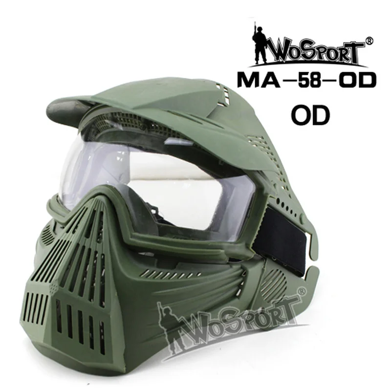 

Tactical Outdoor Lens Mask Full Face Breathable CS Hunting Military Army Airsoft Protection Masks Paintball Accessories