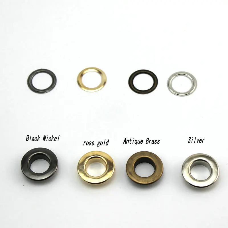 1000set 12mm plane eyelet Rose gold metal copper eyelets buttons