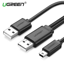 Ugreen Mini USB Cable USB to USB 2.0 Cable 1M Sync Data Fast Charger Charging Cable for MP3 MP4 Camera HDD USB Cable Mini