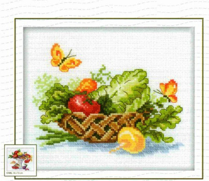 

Needlework,DIY Cross Stitch,Sets For Embroidery kits,11CT&14CT,vegetables