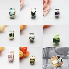 Большая Акция 26 стилей Различные радужные красочные эмалированные ювелирные кольца