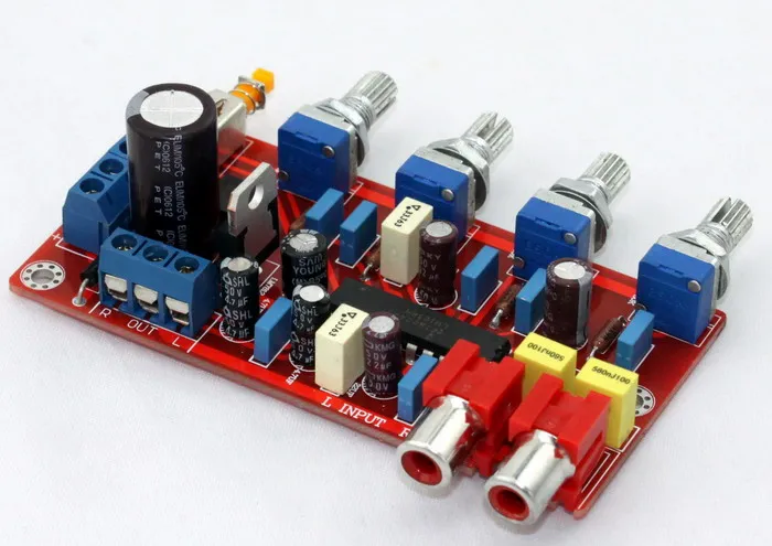 Высокое качество LM1036 тональная плата предусилителя, громкость высоких частот, усилитель баса, Лидер продаж, простая установка