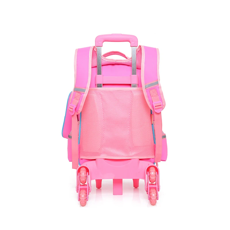Для девочек; с изображением созвездий для школьная сумка на колесиках с 3 колеса с изображением мультипликационных персонажей для детей школьная сумка милые дети колесных сумки 2 шт./компл