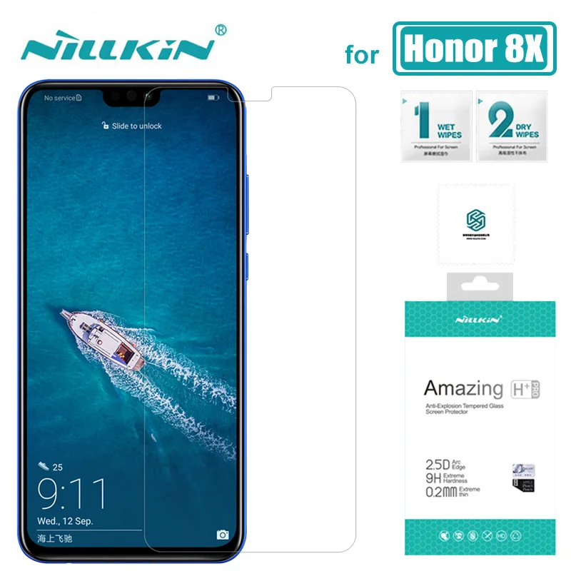 Закаленное стекло Nillkin для Huawei Honor 9X Pro 8X протектор экрана H + 0 2 мм 9H твердое Nilkin
