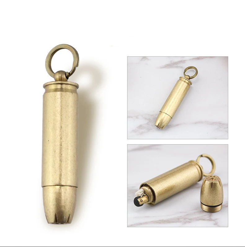 

Mini portable IMCO copper oil lighter.Petrol gasoline briquet pendant