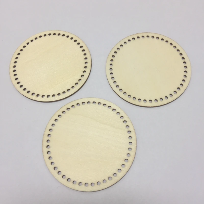

circle woode shape pcs holes only on the edges cross stitch kits diy wood ornament