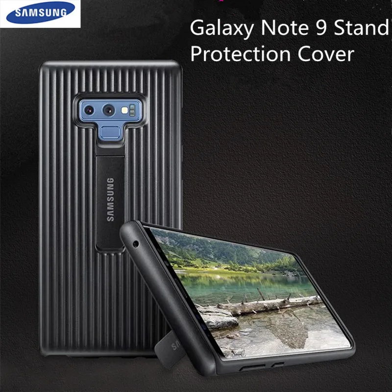

100% Original Samsung Galaxy note 9 Stand Protective case SM-N9600 Rugged Protective Stand Cover note9 phone shell with Logo
