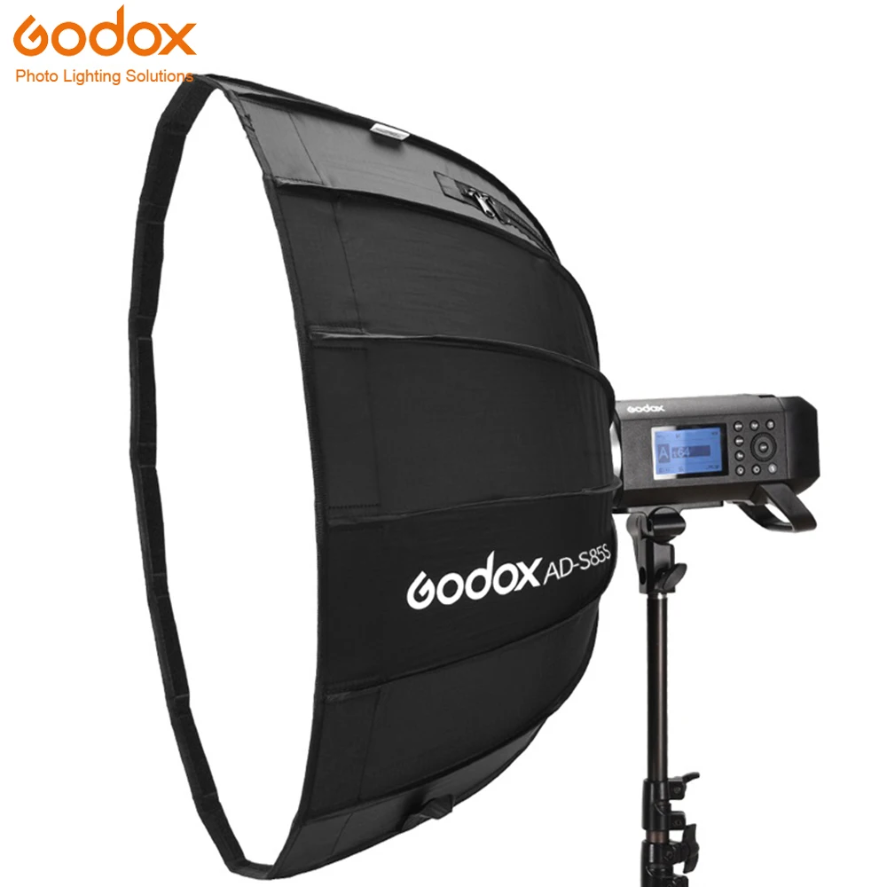 Godox AD-S85S 85 см серебристый глубокий параболический софтбокс с сотовой сеткой Godox крепление софтбокс для AD400PRO