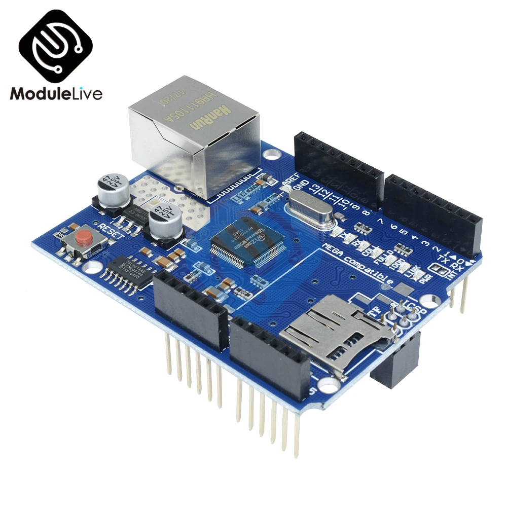Сетевая плата расширения W5100 модуль Ethernet щит для основной платы Arduino R3 ATMega 328 1280