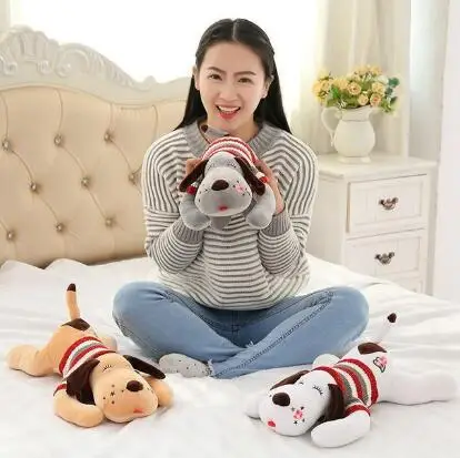 

WYZHY sweater schnauzer plush toy doll home decoration bedside pillow to send friends and children gifts 60CM