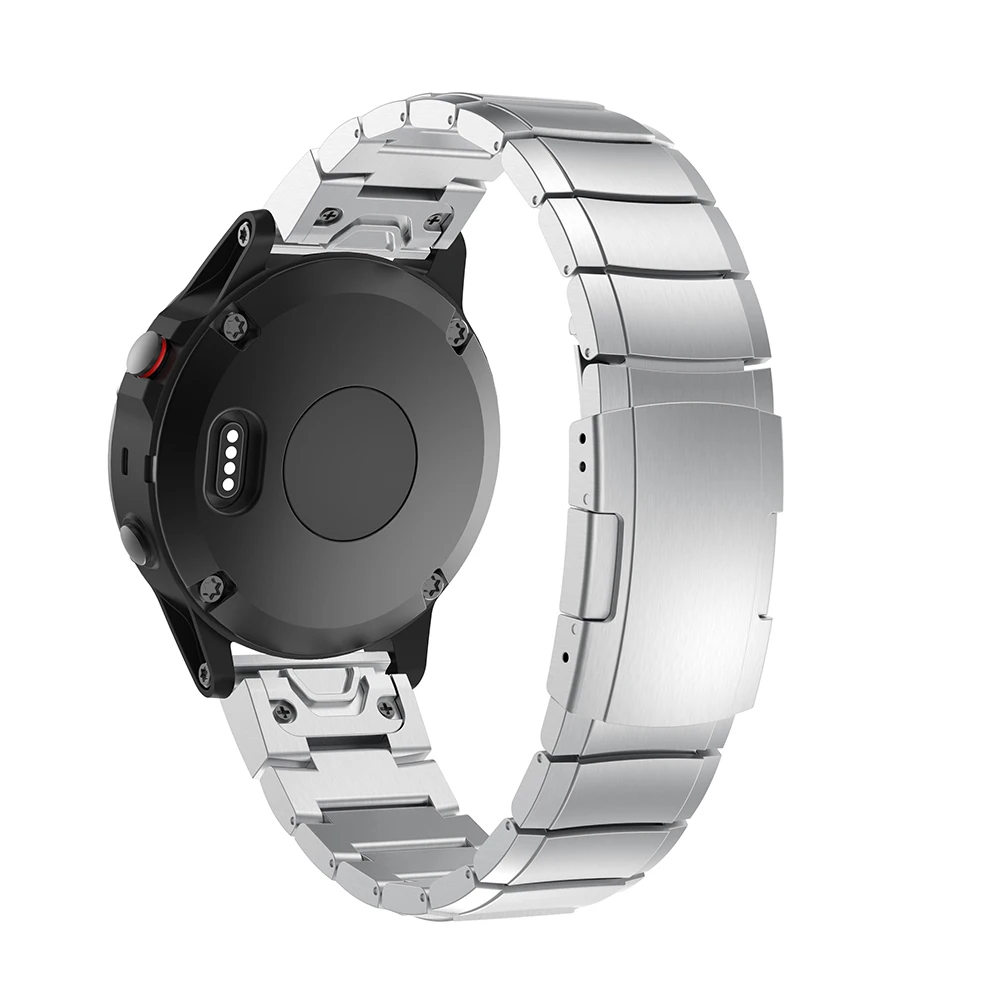 Ремешок быстросъемный для Garmin Fenix 5X 5 5S 3 3HR металлический браслет из нержавеющей