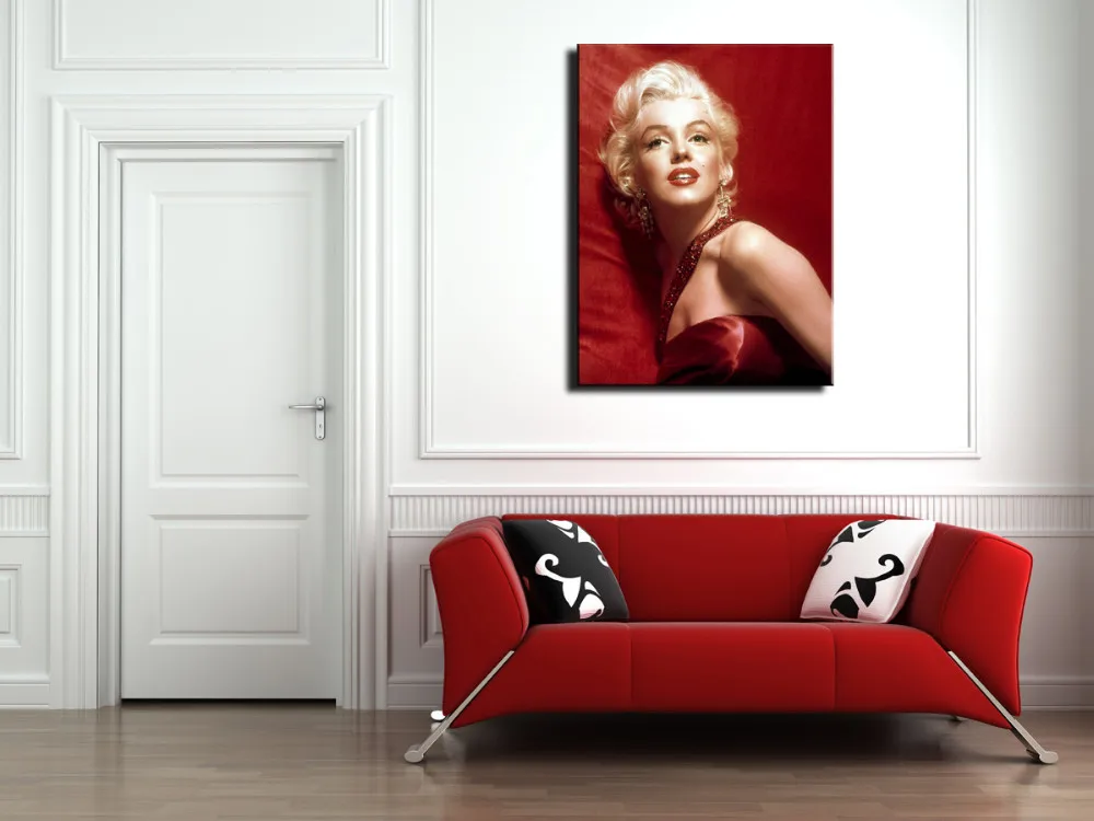 Высокое качество 1 шт. гостиная спальня современное художественное украшение для дома Мэрилин Монро картина маслом по номерам без рамы