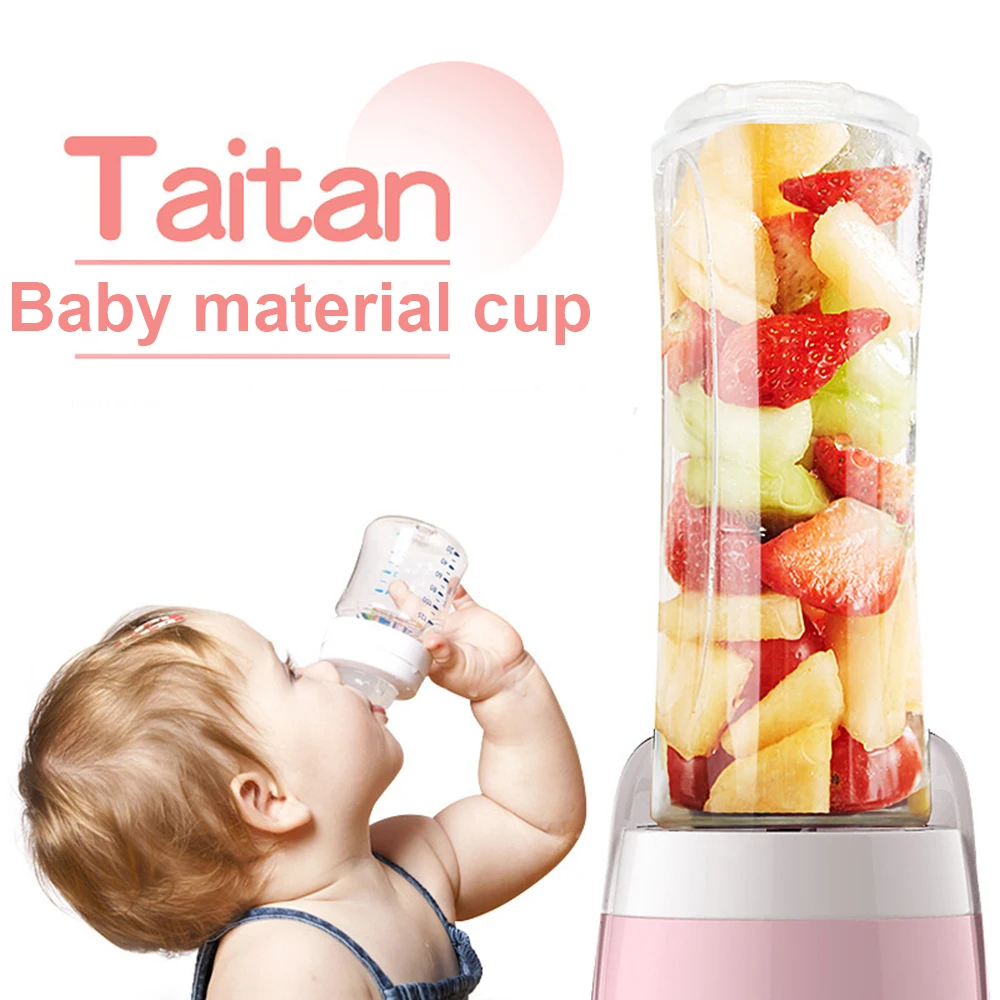 

Kitchen Gadgets Household Multi-function Mini Portable Pink Personal Blender Fruit Juicer Mixer 300 Watts Fashion Design Blender