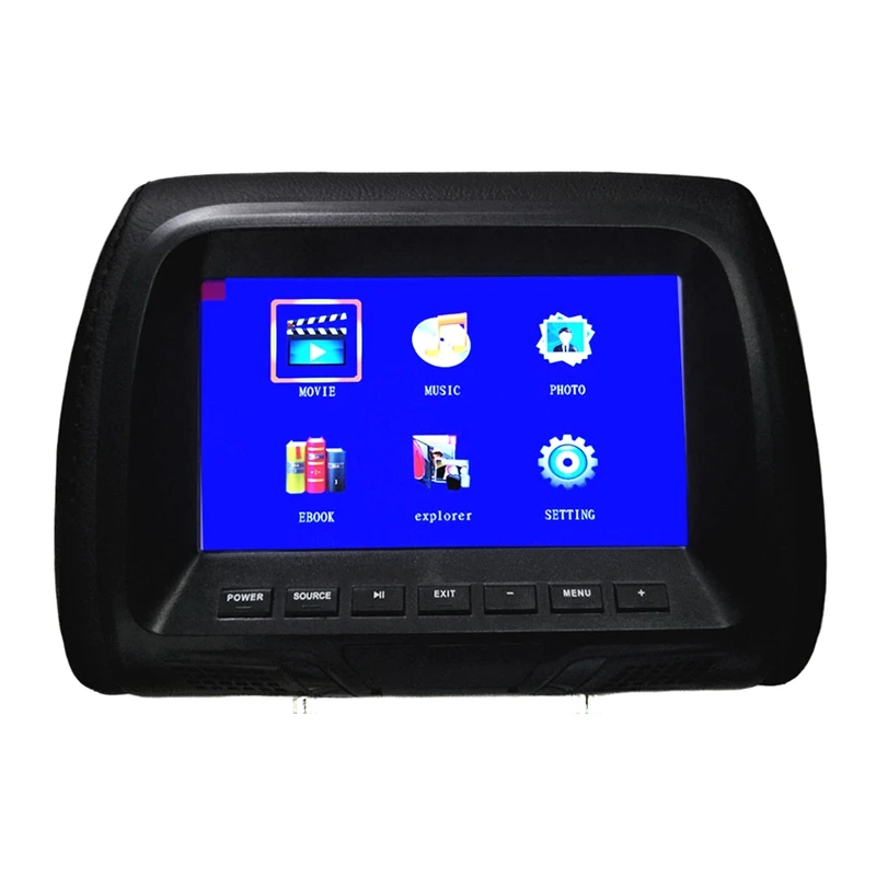 

Car Universal 7Inch Tft Led Screen Car Mp5 Player Rear Headrest Digital Display Support Av / Usb / Sd Input / Fm / Speaker - B