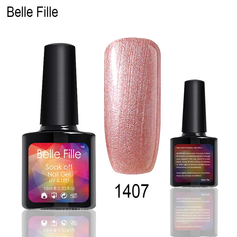 Гель лак для ногтей Belle Fille Little Bring Shining УФ гель Профессиональный нужно верхнее