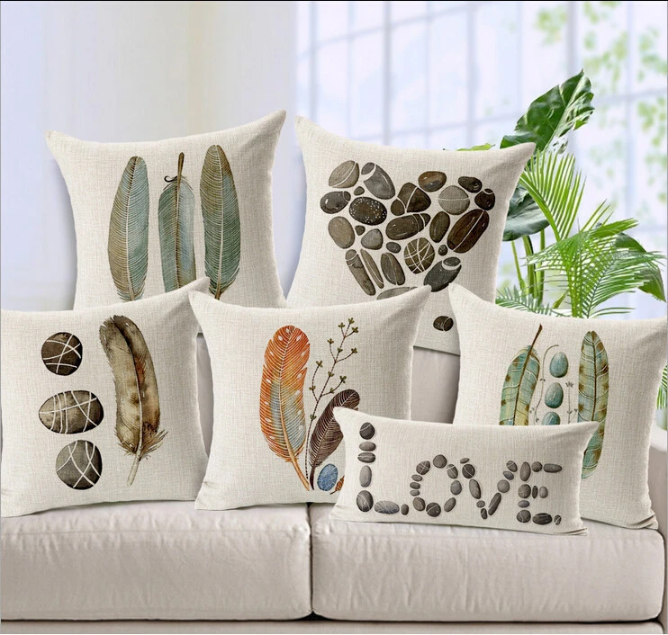 Cojines decorativos para sofá, almohadas de plumas para decoración hogar, fundas de almohada para para sofa|feather cushionthrow pillows AliExpress