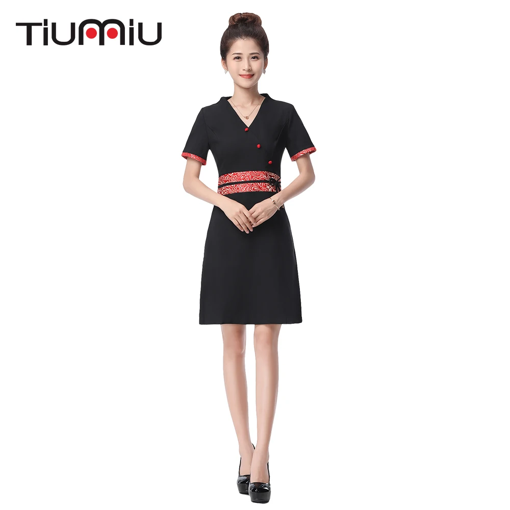 2018 New Arrival Hotel Uniform Lab Dress Women Short Sleeved Medical